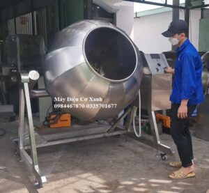 Máy trộn bột ngủ cốc lồng quay dạng khía