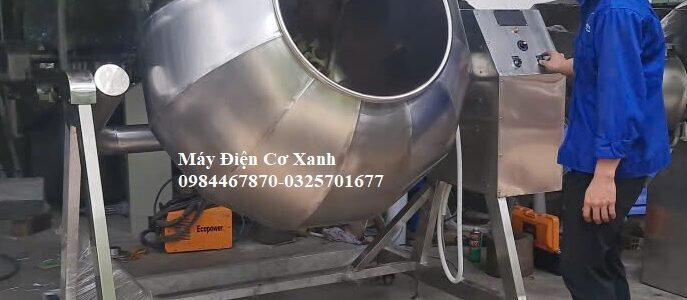 Máy trộn bột ngủ cốc lồng quay dạng khía