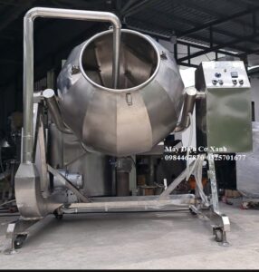 Máy trộn tẩm ướp gia vị cho hạt dẻ cười có thổi gió nhiệt