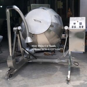 Máy trộn tẩm ướp gia vị cho đậu phộng có gia nhiệt