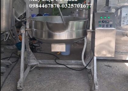 Chảo xào tẩm ướp gia vị cho hạt đậu phộng tự động