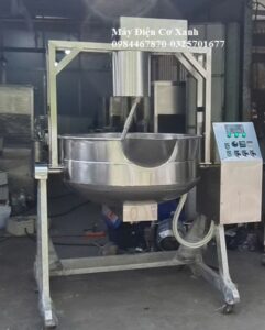 Chảo xào bột bánh da lợn tự động cánh khuấy lệch tâm