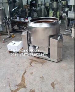 Máy ly tâm củ hành trước khi chiên