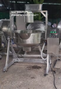 Chảo rang sấy muối nêm tự động cánh khuấy lệch tâm