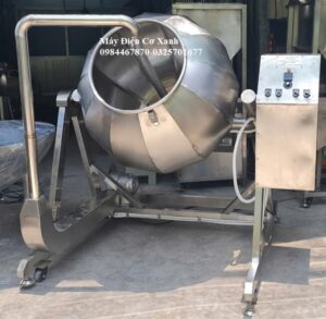 MÁY TRỘN THỰC PHẨM LỒNG QUAY CÓ CHỨC NĂNG SẤY THỔI NHIỆT BẰNG HƠI NÓNG