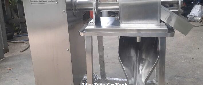 MÁY ÉP NƯỚC CỐT CỦ NGHỆ TƯƠI LÀM TINH BỘT NGHỆ ĐIỆN CƠ XANH